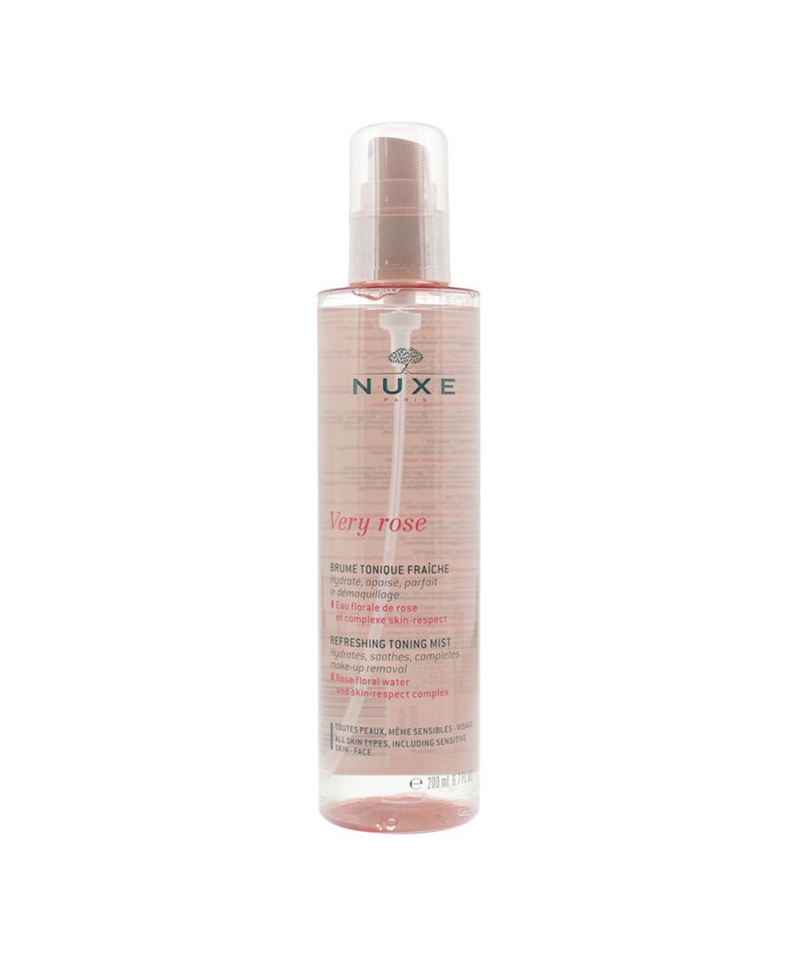 Nuxe Very Rose Toning Mist is a moisturising spray that has been designed to remove make up and refresh the skin. The spray, which has a delicate rose scent, is enriched with Allantoin, which immediately sooths the skin, and uses natural cleansing agents from Corn and Coconut to remove impurities and make up.