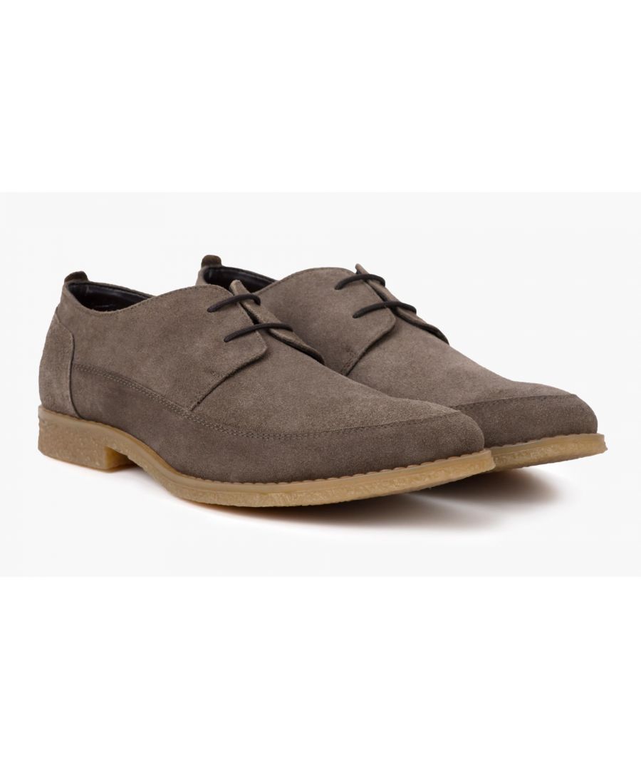 Image for Redfoot Gobi Stone Suede Derby Shoe