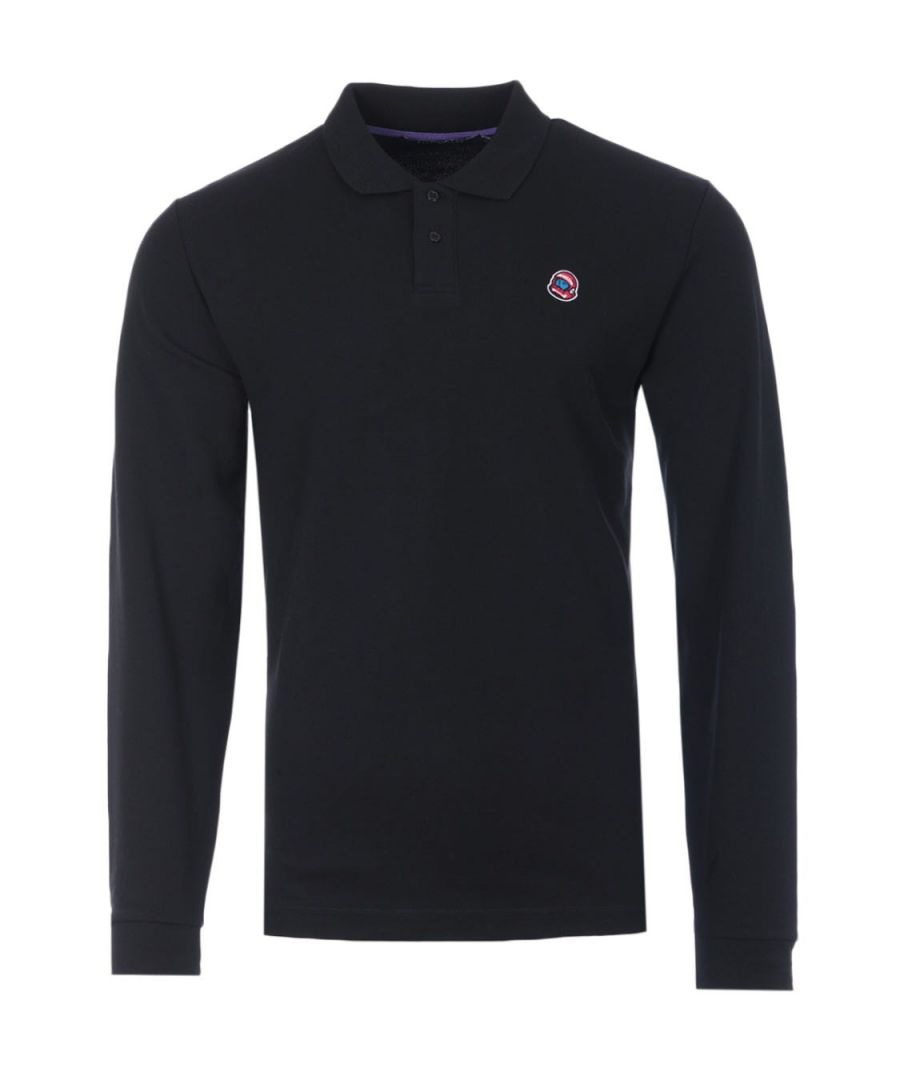 Image for Billionaire Boys Club Astro Logo Long Sleeve Polo Shirt - Black