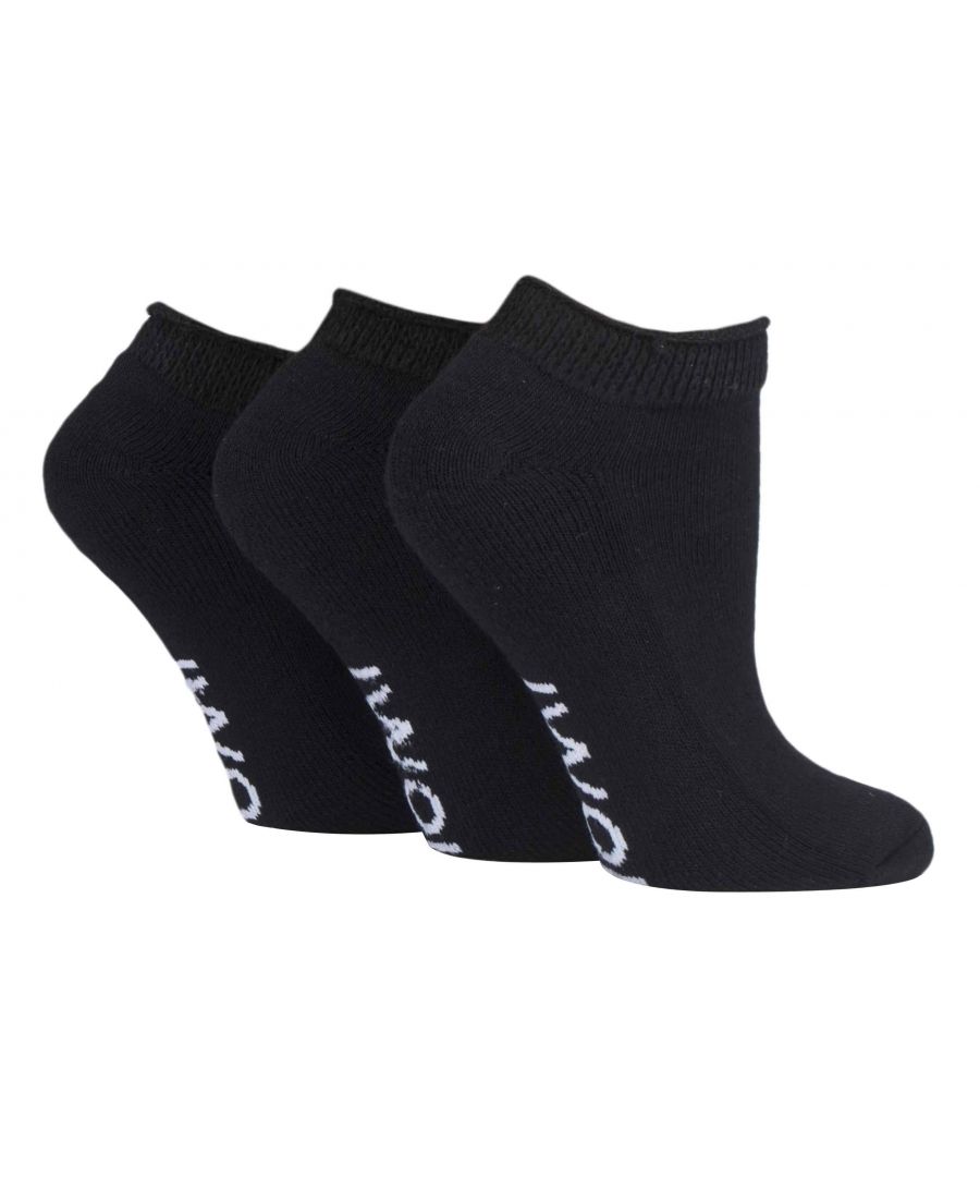 Image for IOMI - 3 Pairs Cushioned Trainer Diabetic Socks for Swollen Feet and Ankles