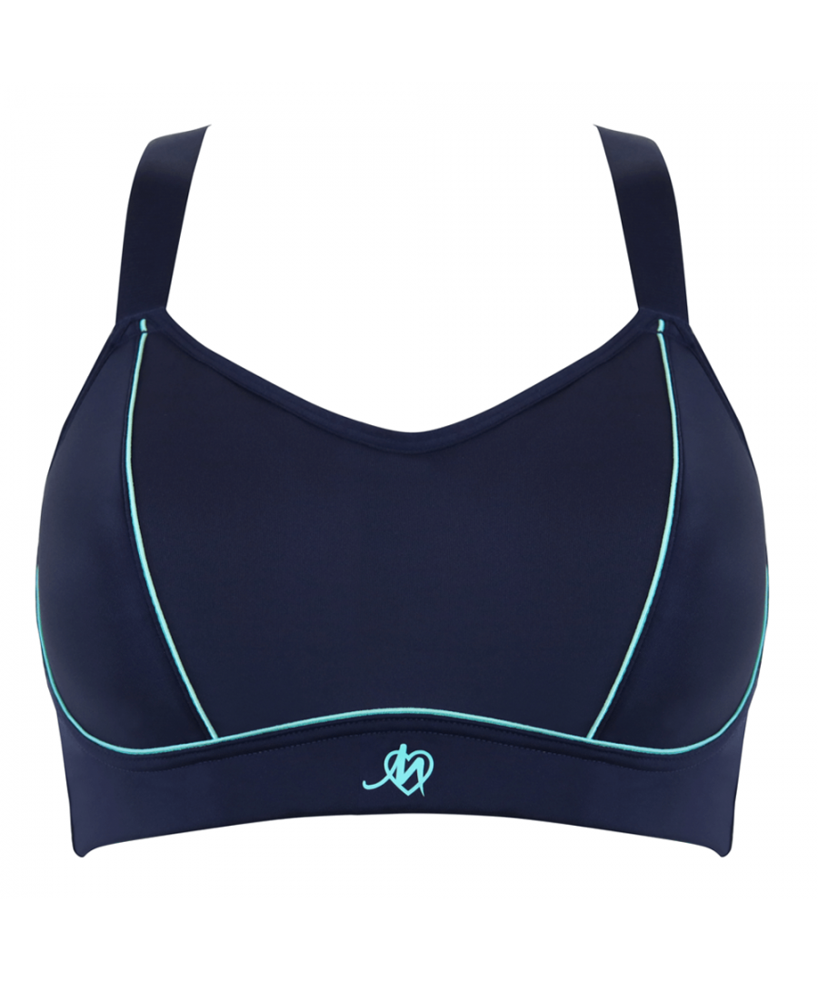 Get support in style with this NEW Pour Moi Empower Sports Bra. It is an underwired design with lightly padded cups to shape the busts and ensure you can workout in comfort. The straps are adjustable and can be converted into a racer back for days when you need that extra level of support.Underwired and lightly padded sports bra. Provides shape. Wide adjustable straps can be converted into a racerback. Breathable material. Cushioned underband elastic.