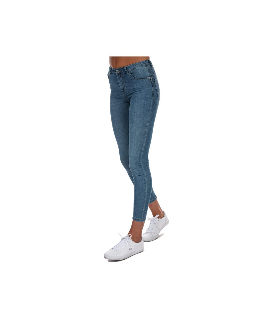 Image for Women's Only Iris Ankle Push Up Skinny Jeans in Light Blue