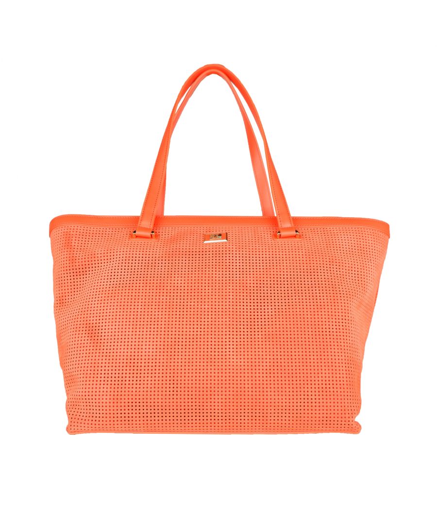 Roberto Cavalli Womenss C-d Class Handbag - Orange Cotton - One Size