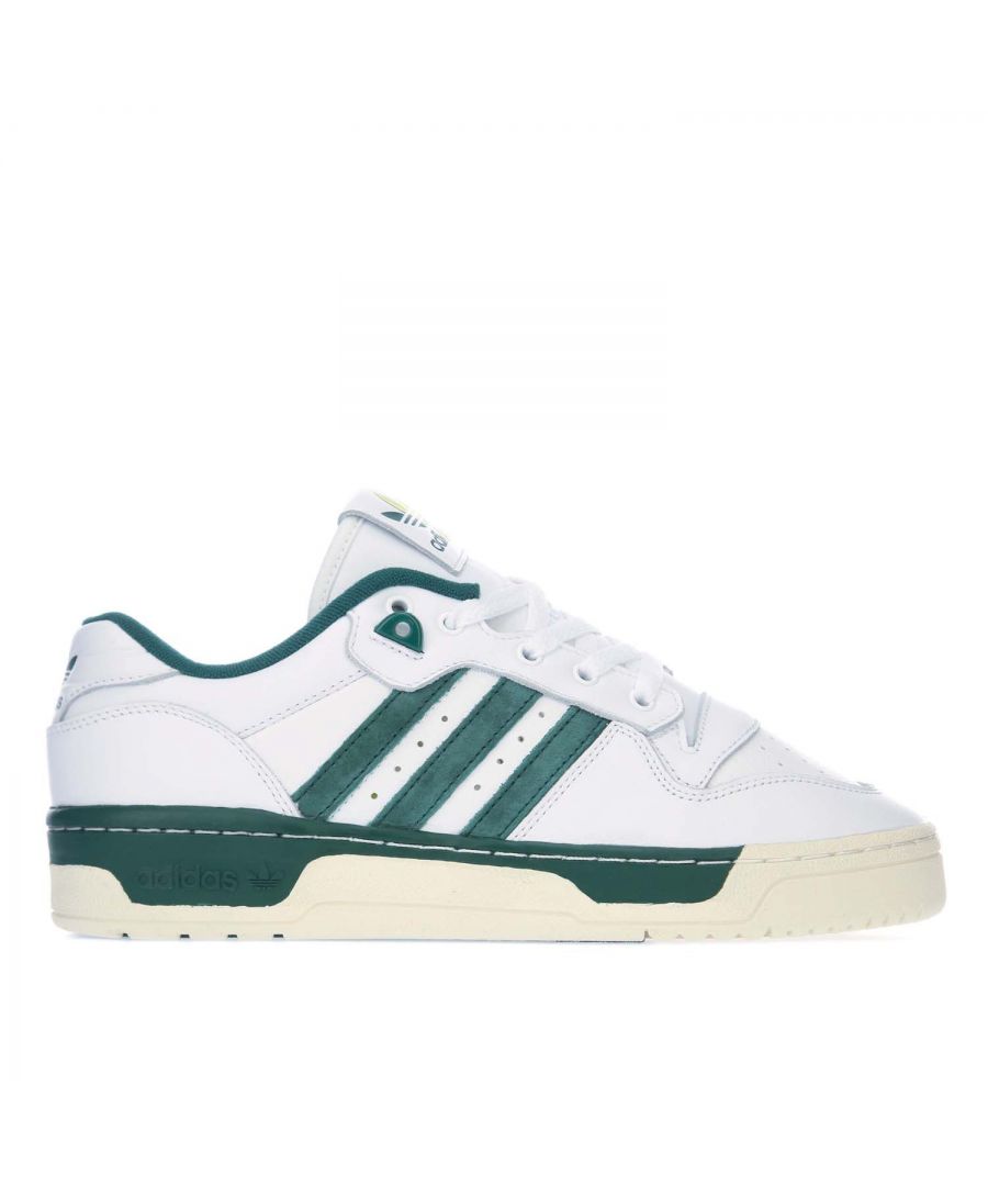Image for Men's adidas Rivalry Low Premium Trainers in White Green