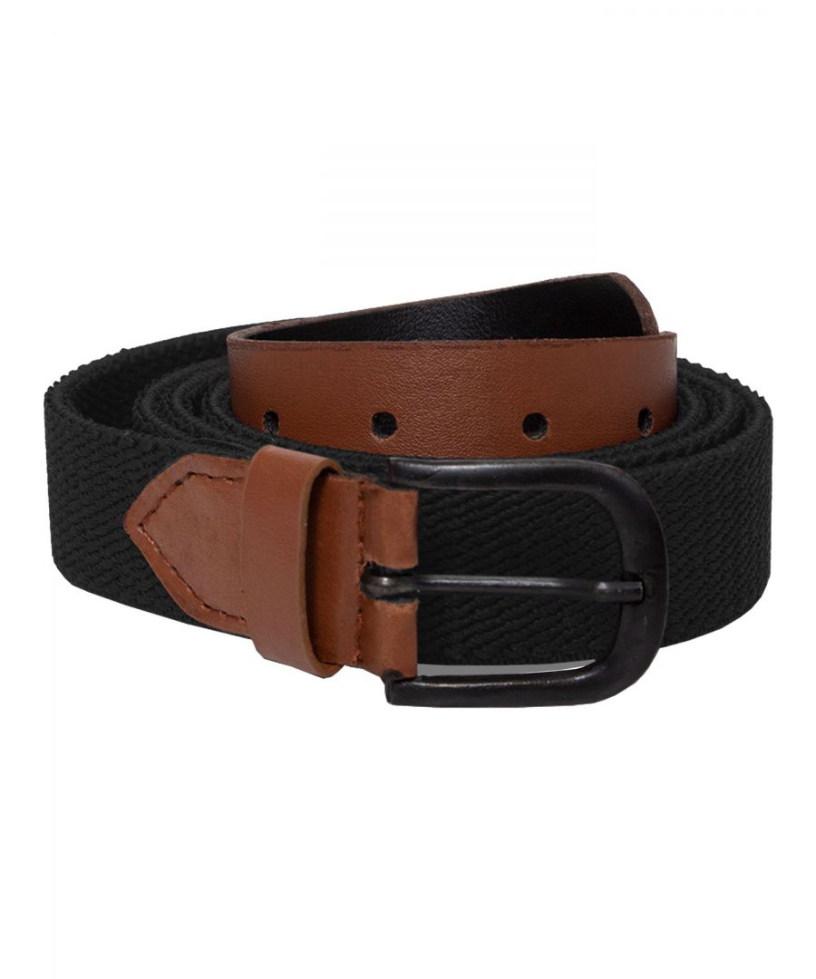 Enzo Jeans Smart Casual Elasticated Canvas Belt\n\nBrushed lead-free brass buckle\n\nFull-grain PU taps and keeper\n\nStretches upto 15 inches\n\nBelt Width is 1” (2.5cms)\n\nAvailable In Navy, Black, Khaki & Stone\n\nVery Good Quality Can Be Used For Jeans, Trousers, Chinos & Casually