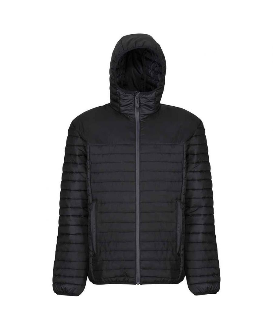 Regatta Mens Honestly Made Recycled Thermal Padded Jacket (Black) - Size Large