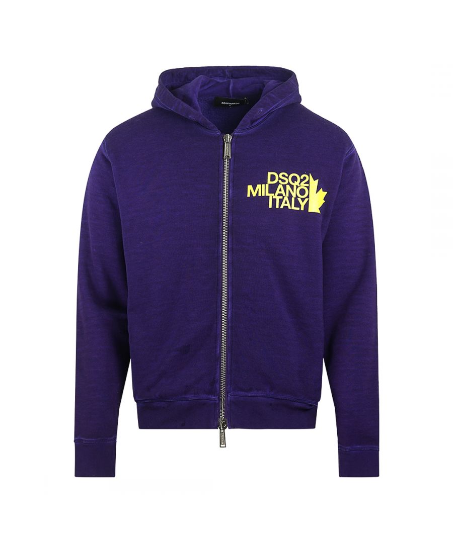 Dsquared2 paarse hoody met Milano-logo in Cool Fit-pasvorm