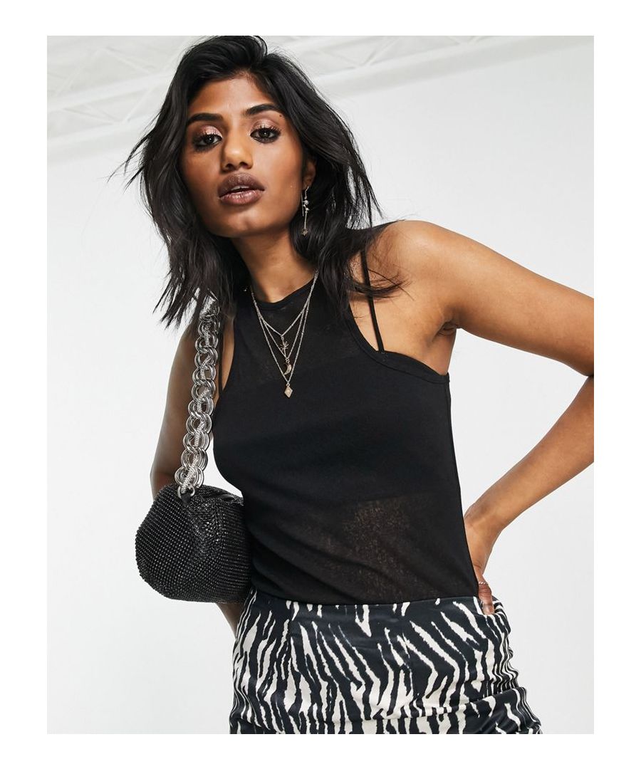Vest by Topshop Next stop: checkout Crew neck Sleeveless style Racer back Regular fit Sold By: Asos