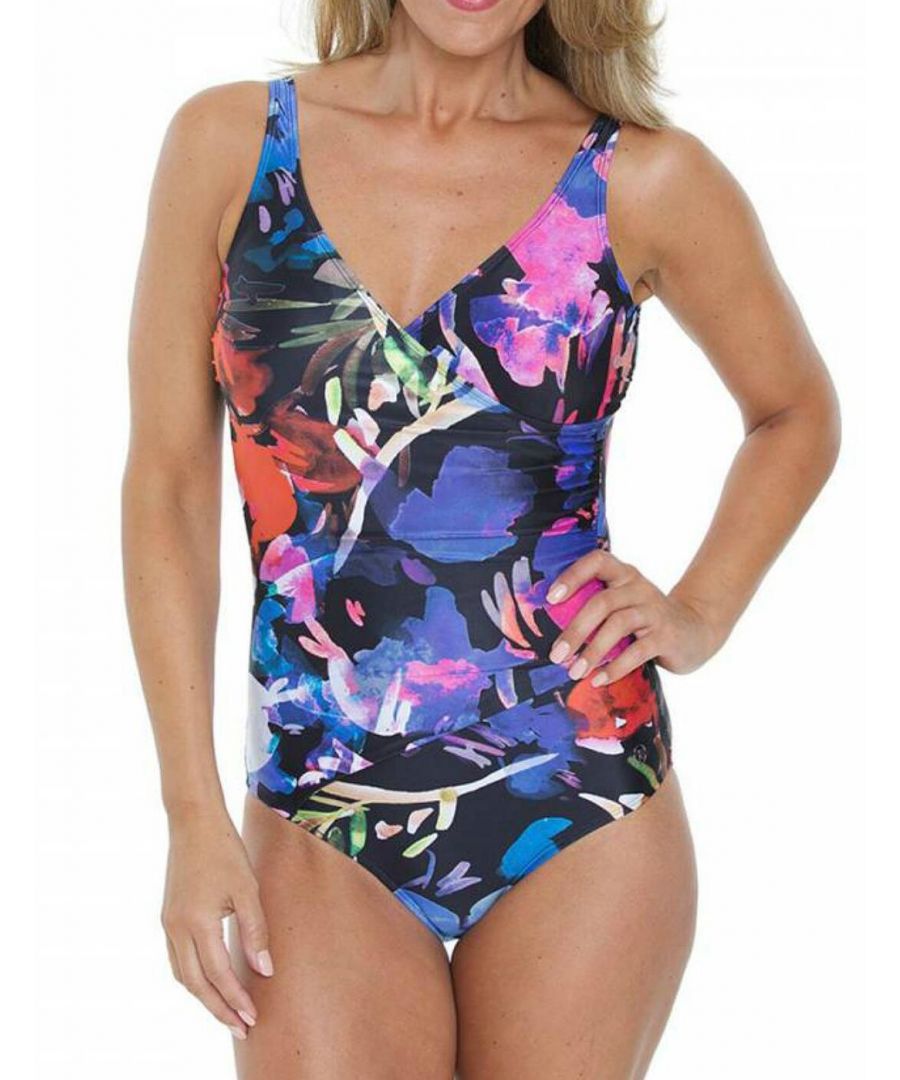 Seaspray Womens 16- Rio Wrap Strap Swimsuit - Multicolour - Size Small