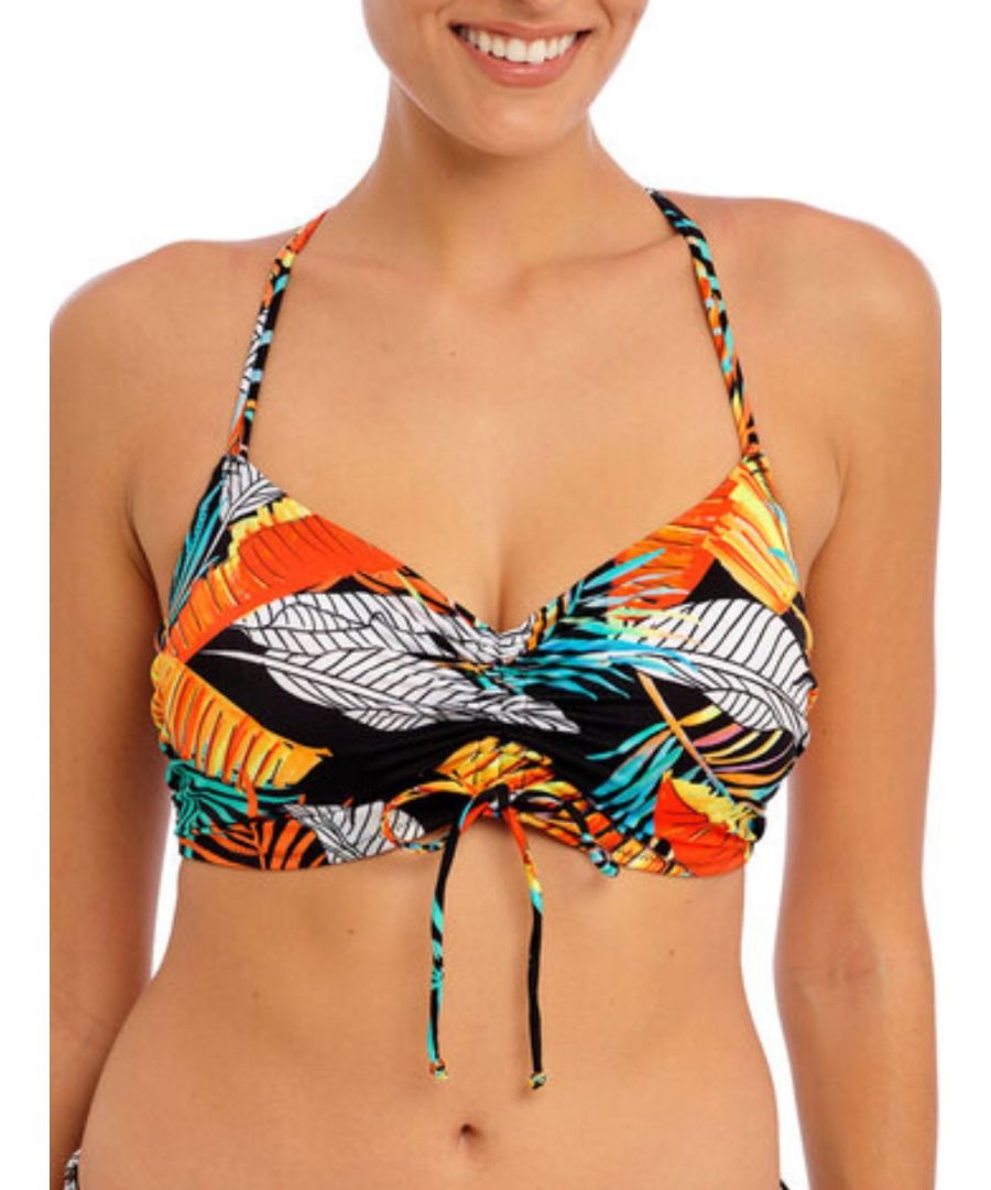 Freya Womens Samba Nights Bralette Bikini Top - Orange Polyamide - Size 36G