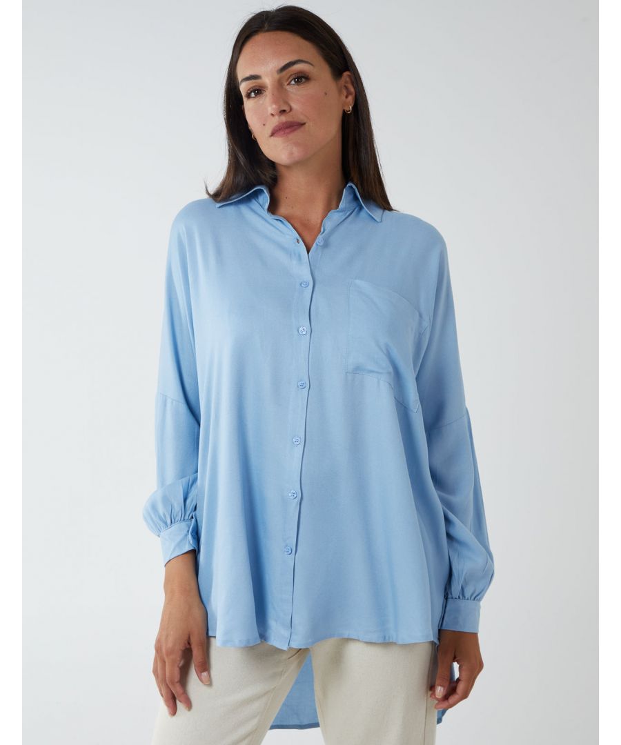 A chic and classic staple this season. With its relaxed fit and stone colour, our Oversized Shirt can be worn professionally at your workplace with black trousers and high heels, or over a dress in the evening.