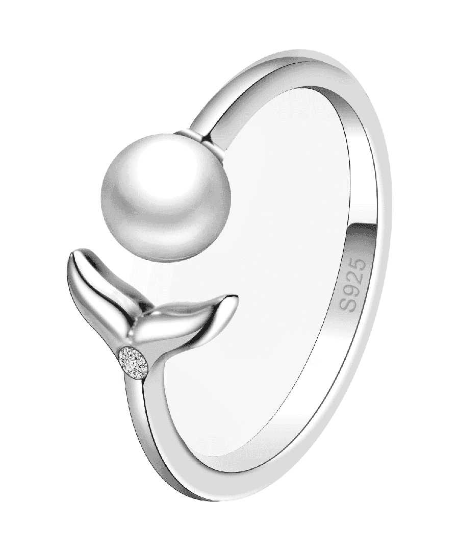 Image for VICTORIA HYDE Ring Mermaid Pearl Silver