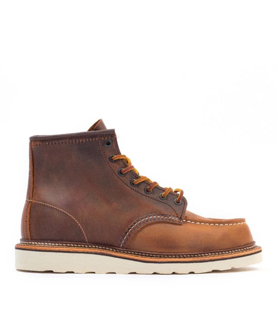 Red Wing 1907 klassieke moc toe hoge schoenen voor heren, bruin