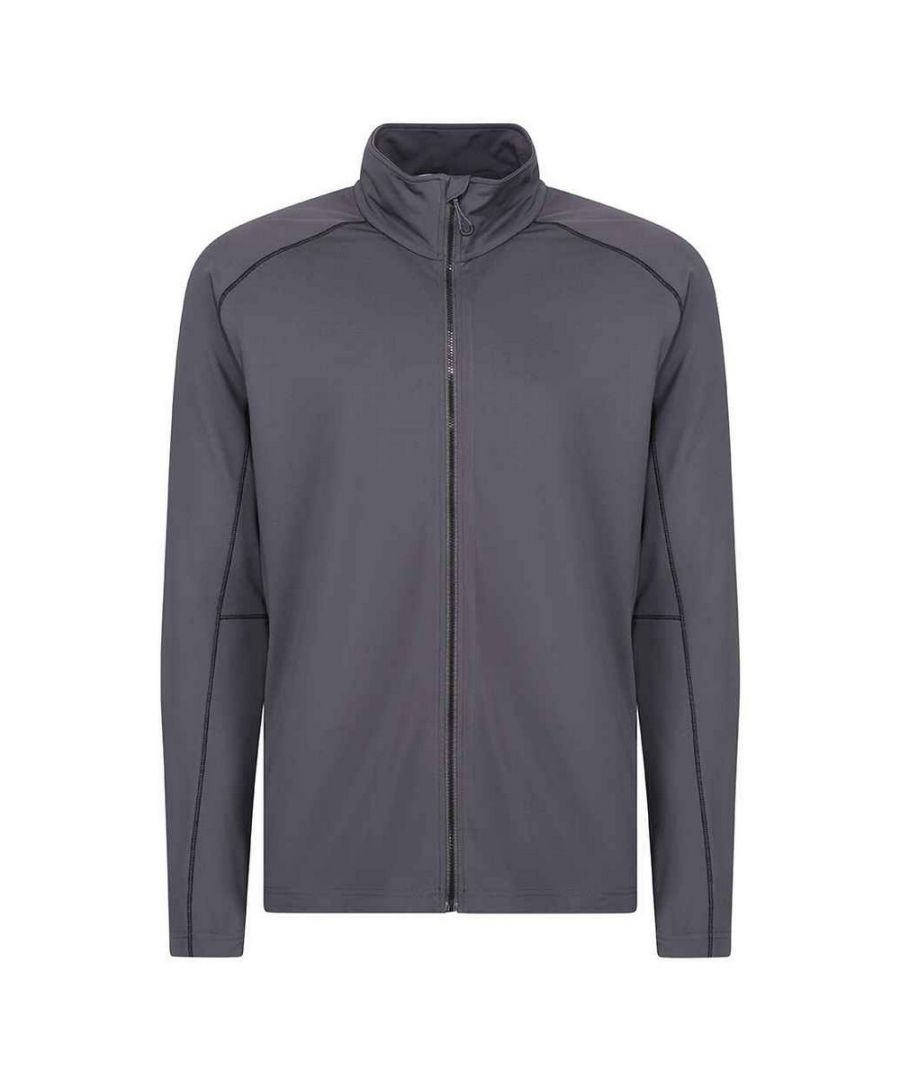 Regatta Mens Core Stretch Full Zip Midlayer (Seal Grey) - Size Small