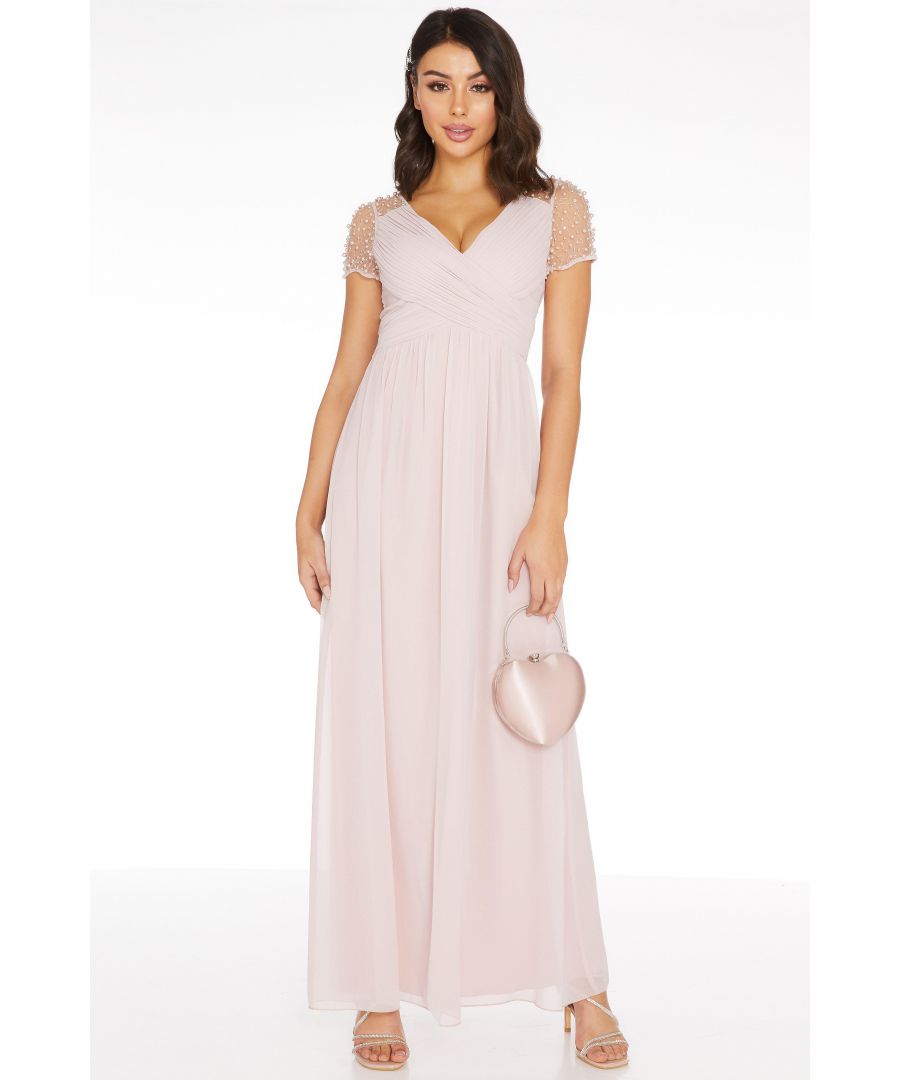 quiz peach dress