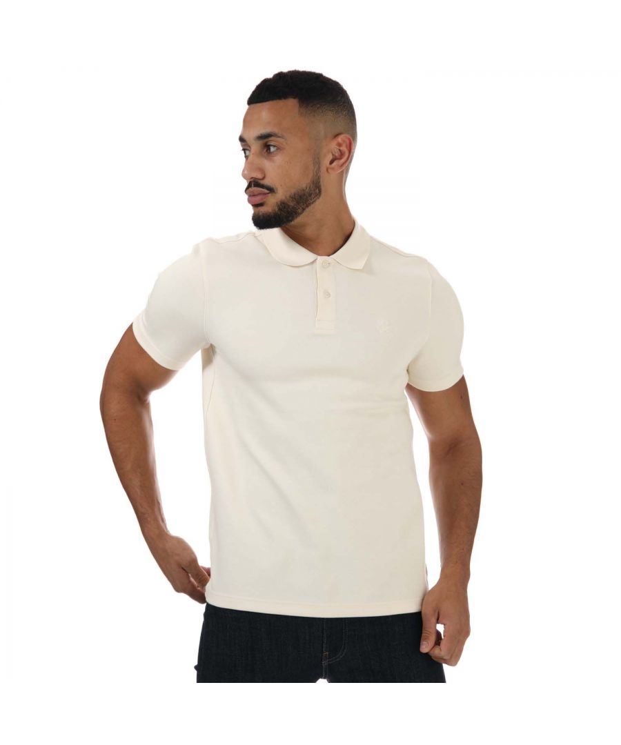 Mens Ted Baker Kelty Twill Polo Shirt in natural.- Polo shirt.- Short sleeve.- Two button placket.- Branded buttons.- Ted Baker branded.- 64% Cotton  33% Polyester  3% Elastane. Machine wash at 30 degrees.- Ref: 256496NATURAL