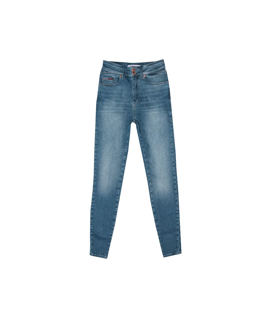 Women's Tommy Hilfiger Shape High Rise Skinny Jeans in Light Blue