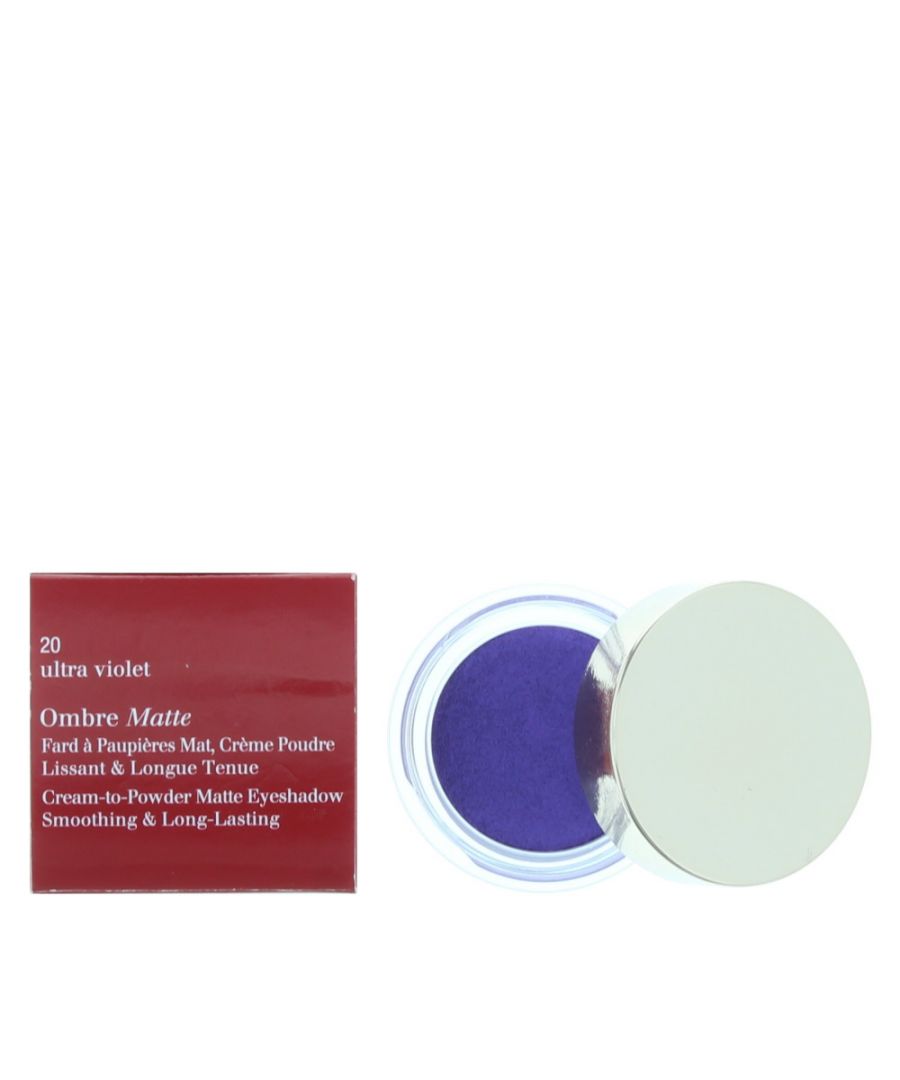 Clarins Ombre Matte Cream to Powder Eye Shadow 20 Ultra Violet 7g Smoothing Long Lasting