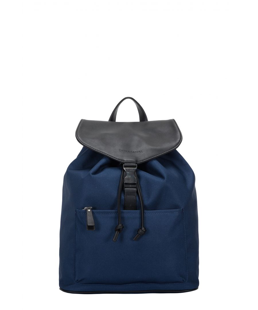 Look sharp with the Lawrence backpack, super practical style and contemporary design will ensure you commute through your day with ease. The handy external pocket is ideal for easy access while the flap over drawstring and clasp will ensure all your valuables are kept safe. Inside is additional zipped pocket and branded lining. Features: , Nylon, Smith & Canova debossed logo, Leather grab handle, Adjustable backpack straps, Flapover front with buckle clip fastening, Drawstring fastening, Front zip pocket, Smith & Canova branded interior, Inner slip and zip pockets