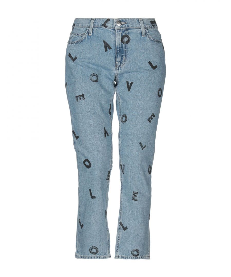 denim, print, solid colour, faded, medium wash, rear closure, button, zip, multipockets, mid rise, straight-leg model, large sized