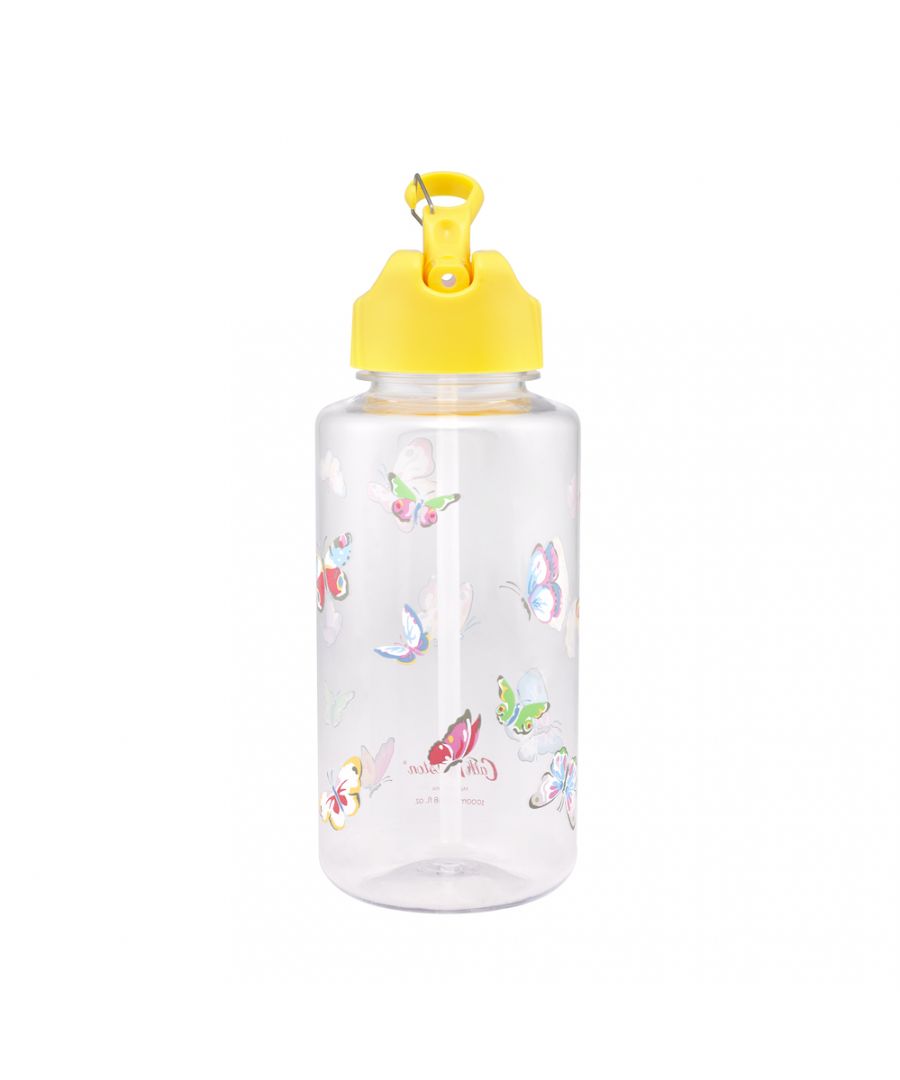 1L Water Bottle - Butterflies - Cream