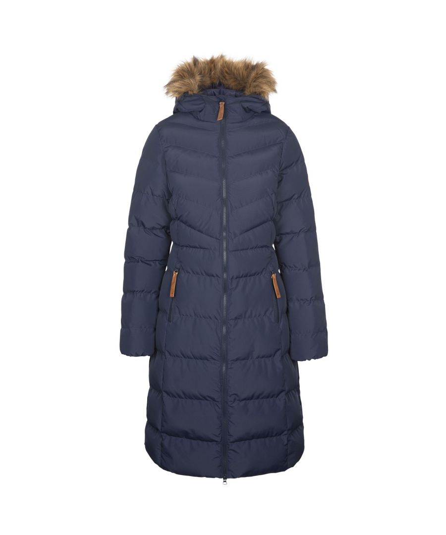 Filling Material: 100% Polyester. Design: Quilted. Trim: Faux Fur. Fit: Regular. Badge. Fabric Technology: Waterproof, Windproof. Neckline: Hooded. Sleeve-Type: Long-Sleeved. Hood Features: Faux Fur, Grown On Hood. Jacket/Coat Style: Puffer. Length: Long. Pockets: 2 Zip Pockets. Fastening: Two Way Zip. Waterproof Rating: 2000mm.
