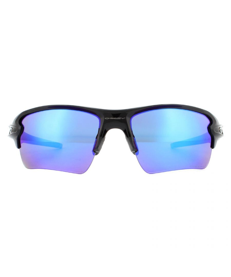 Image for Oakley Sunglasses Flak 2.0 XL OO9188-F7 Polished Black Prizm Sapphire Iridium Polarized