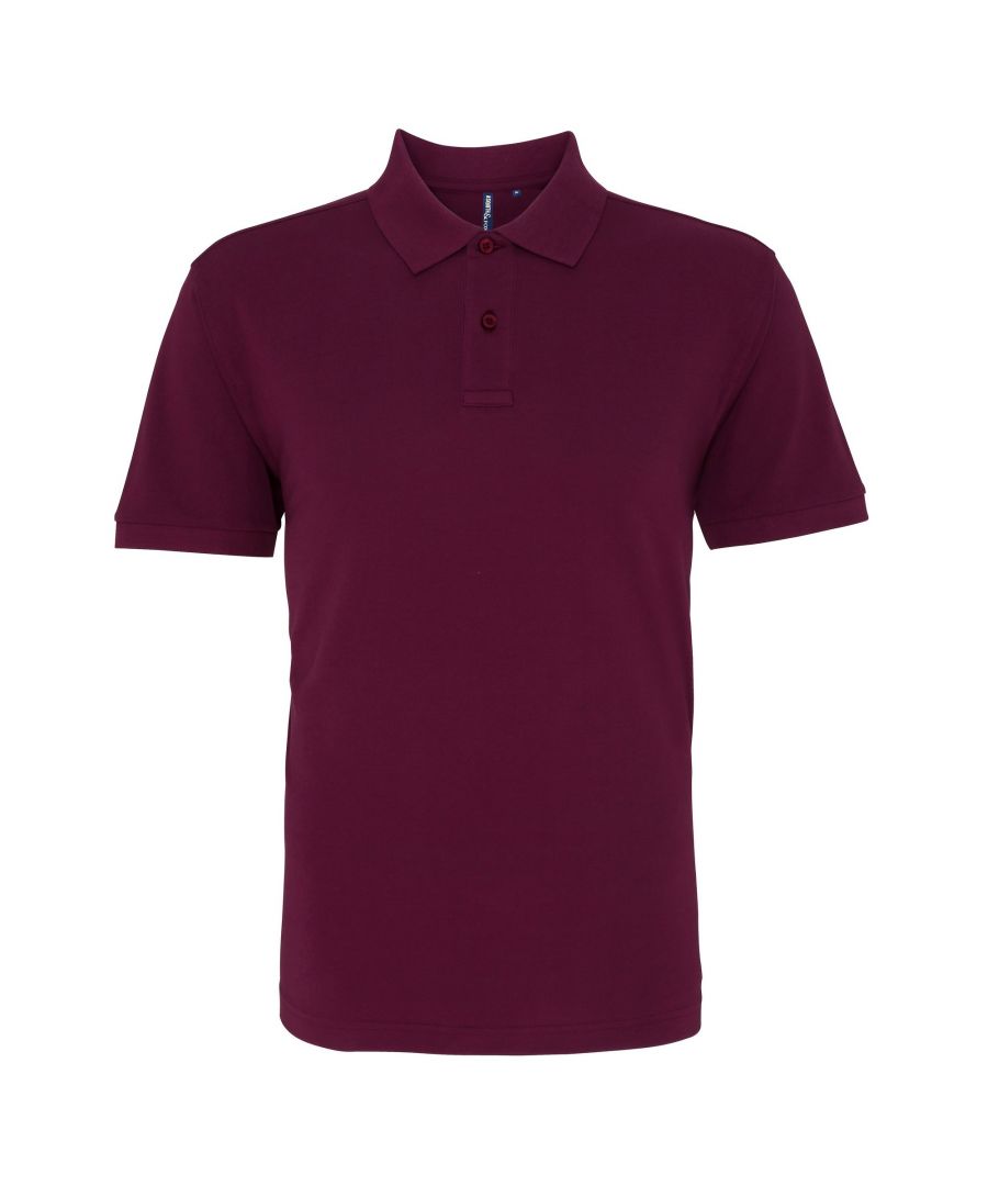 Image for Asquith & Fox Mens Plain Short Sleeve Polo Shirt (Washed Purple)