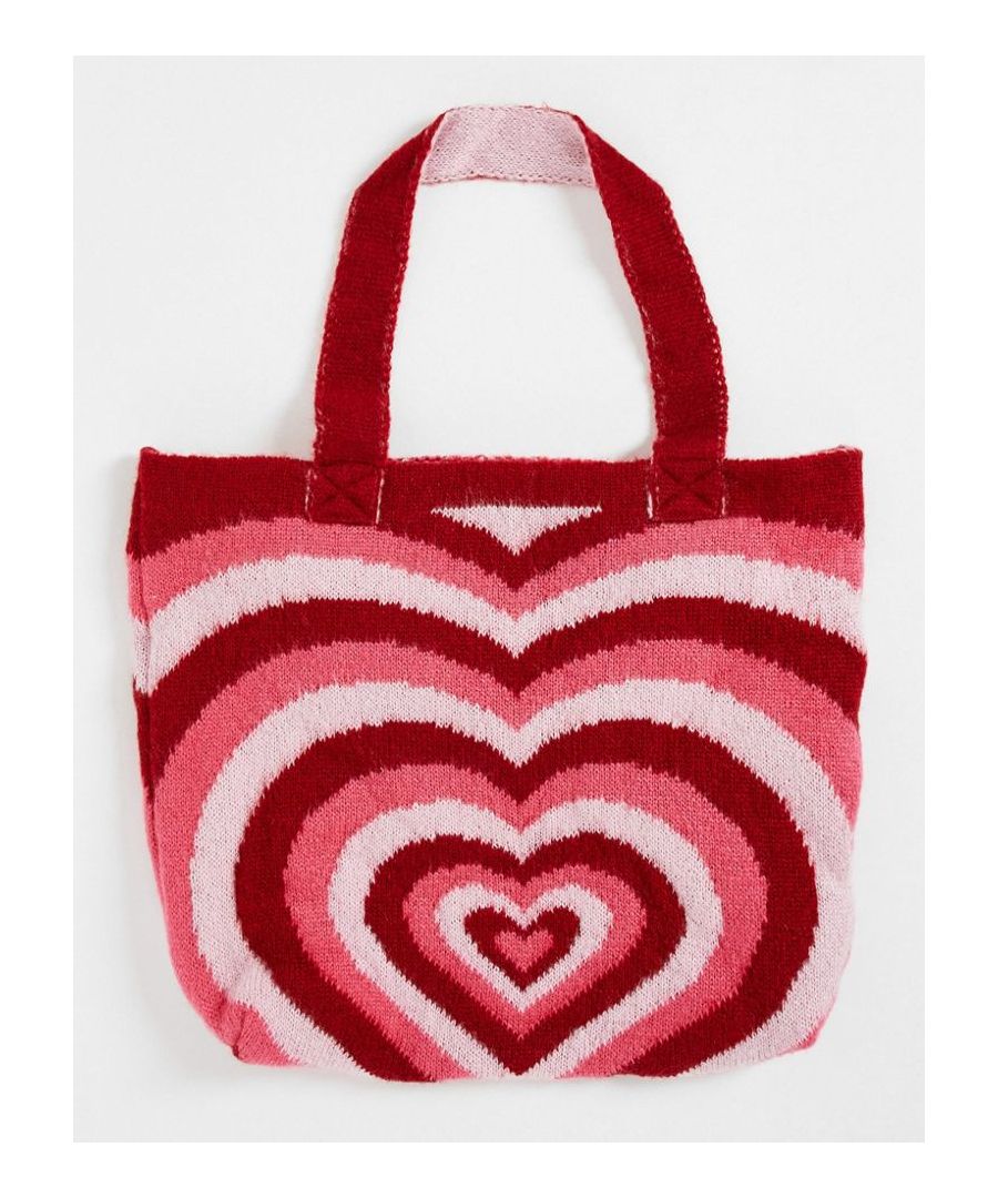 Bag by ASOS DESIGN The bag your stuff deserves Heart design Tote style Twin handles  Sold By: Asos