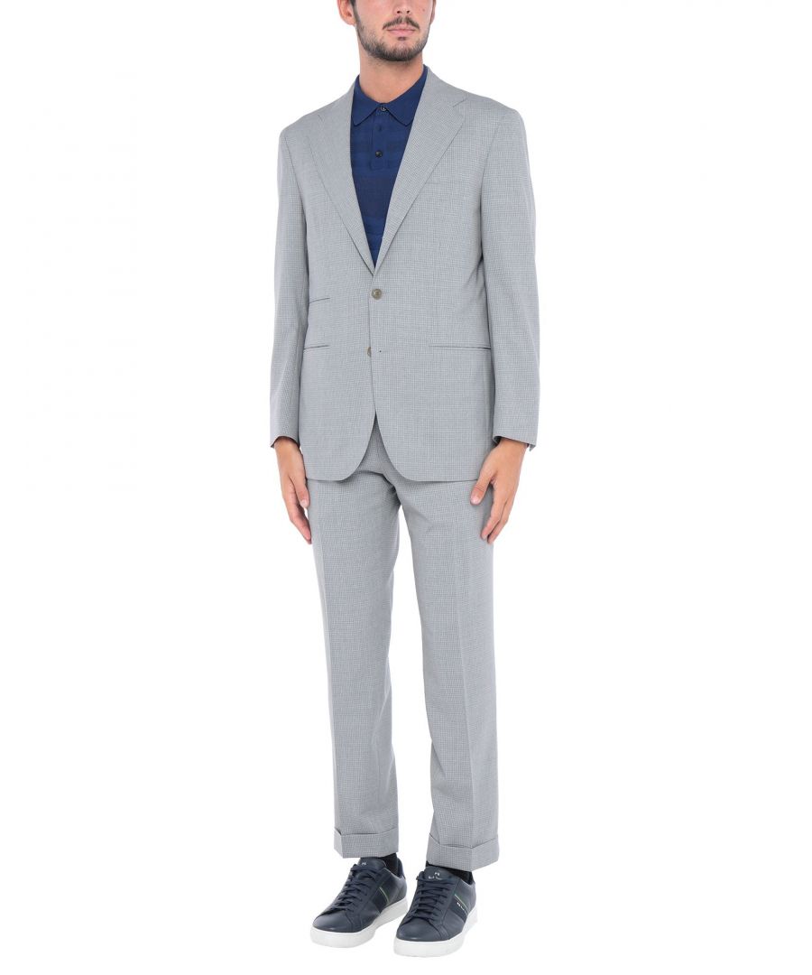 cool wool, darts, checked, multipockets, single chest pocket, internal pockets, button closing, lapel collar, single-breasted , long sleeves, semi-lined, dual back vents, straight-leg pants, mid rise, button, zip, cuffed hems