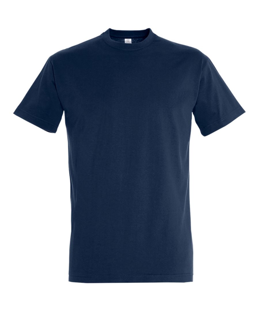SOLS Heren Keizerlijke Zwaargewicht T-Shirt met korte mouwen (Franse marine)
