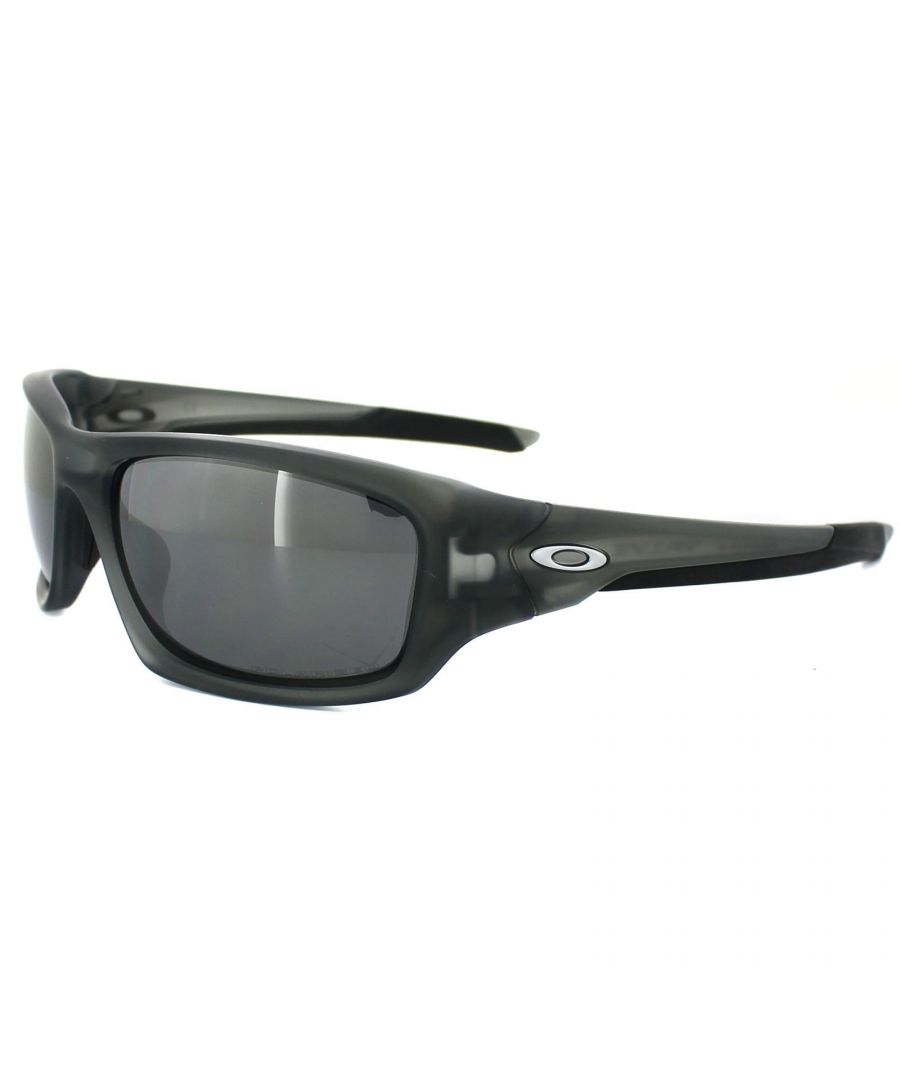Image for Oakley Wrap Mens Grey Smoke Black Iridium Polarized Sunglasses