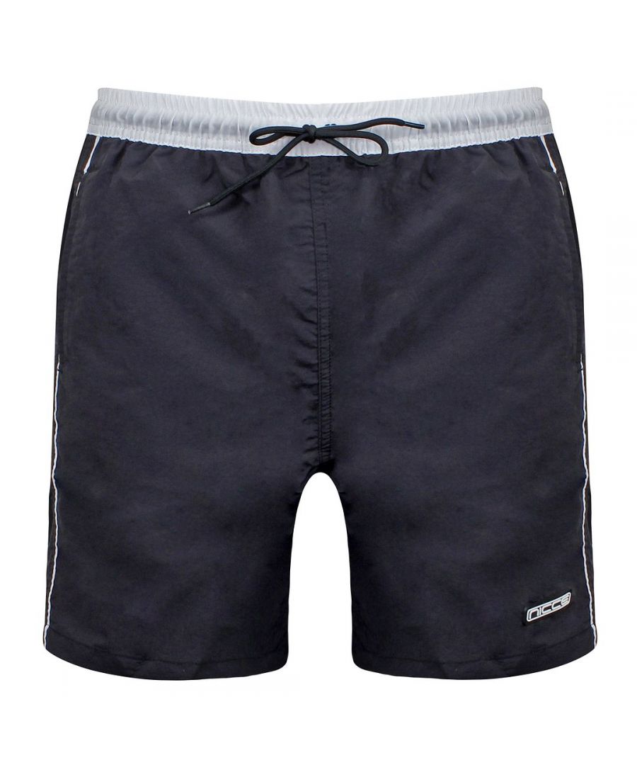 NICCE Ark Mens Black Swim Shorts - Size Medium