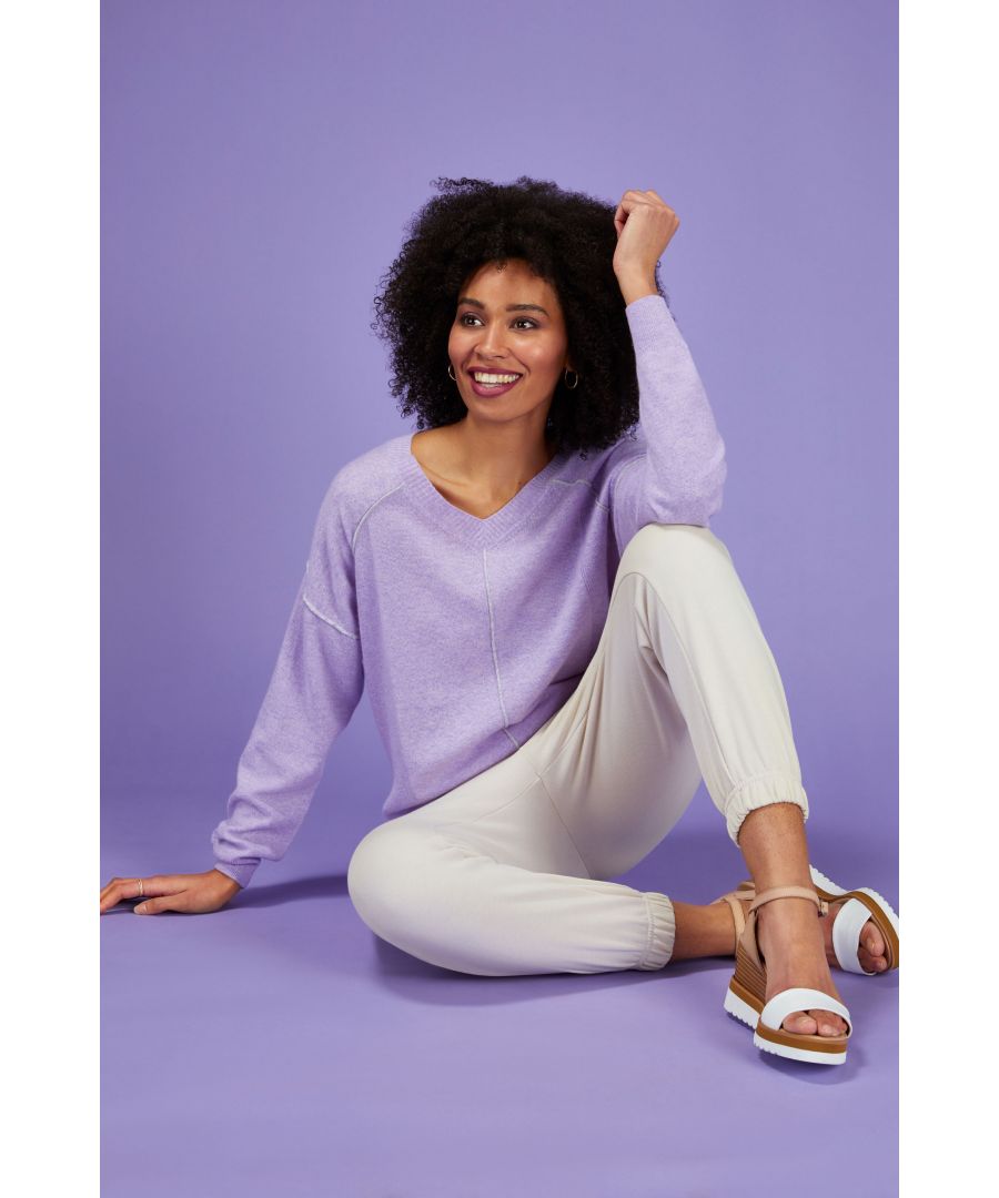 Image for Cashmere Relaxed V Neck Sweater in Parma