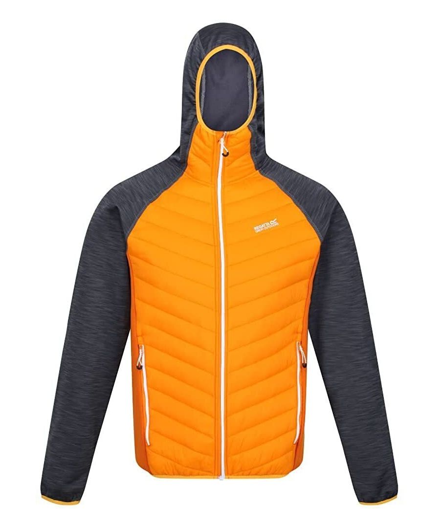Material: Polyamide. Lining Material: 94% Polyester, 6% Elastane. Filling Material: 94% Polyester, 6% Elastane. Filling: Feather-Free, Recycled. Fabric: Knitted, Soft Touch. Design: Logo, Quilted. Compressible, Extol Stretch Panels, Inner Zip Guard, Insulated, Low Bulk Fill, Padded. Fabric Technology: DWR Finish, Lightweight, Showerproof, Warmloft. Neckline: High-Neck. Sleeve-Type: Long-Sleeved, Raglan. Cuff: Stretch Binding. Hood Features: Grown On Hood, Stretch Binding. Pockets: Inner, 2 Lower Pockets, Zip. Fastening: Full Zip. Hem: Stretch Binding.