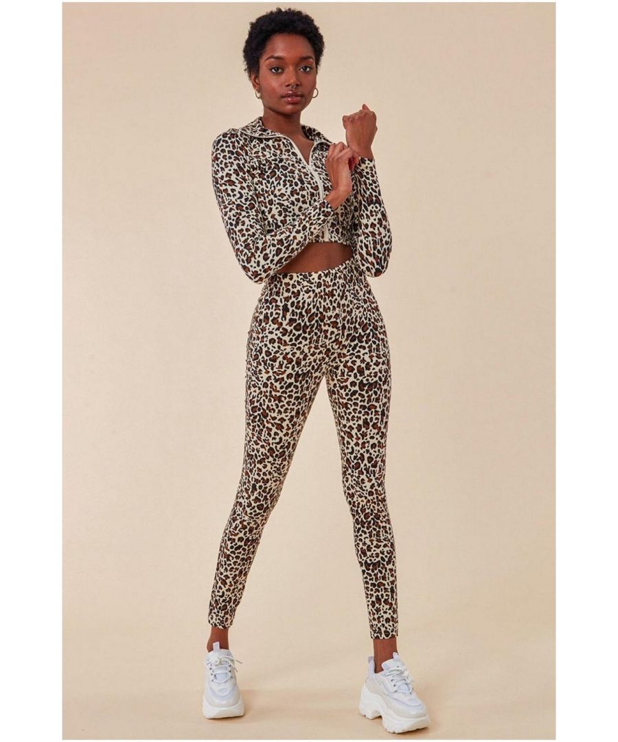 Image for Cosmochic Leopard Print Tracksuit with Gloves - Leopard Print