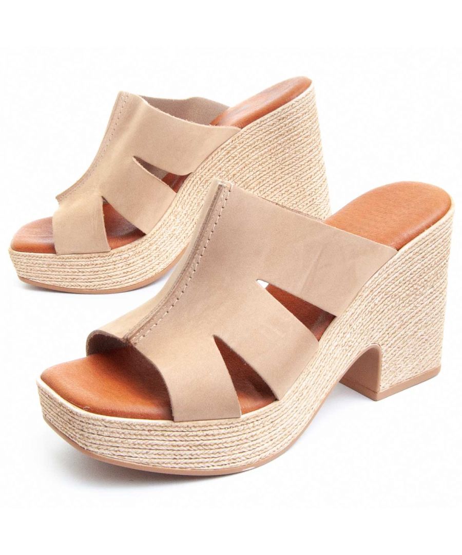 Purapiel Heel Sandal Purasandal6 In Marrón