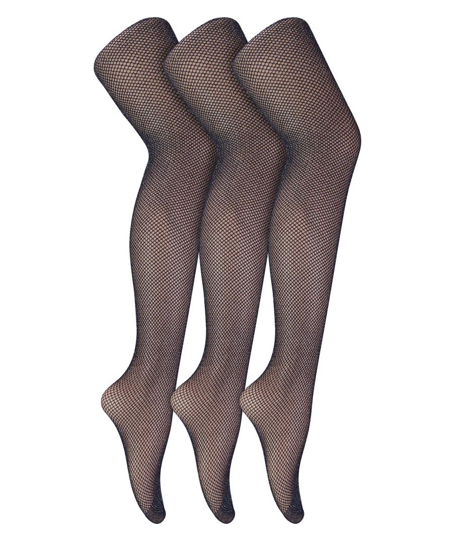 Women's 3 Pair Multipack Fishnet Glitter Lurex TightsAre you seeking to add some sparkle to your ensemble, whether it's a night out, a fancy costume party, or a bachelorette celebration? Look no further than these stunning Fishnet Tights, adorned with sparkling glitter to complement and elevate any outfit. These tights are the ideal finishing touch to make your look pop and stand out from the crowd.You don't have to break the bank to enjoy quality hosiery that delivers both style and function. Our 3 pair multi-pack offers incredible value for money, giving you the flexibility to mix and match your tights with different outfits.Indulge in the assurance of wearing our premium Sock Snob branded tights, where quality is our top priority. These designer tights boast a velvety smooth texture, ensuring a cosy and snug fit against your legs. We have included a touch of glamour with an added sparkle.Not only are these tights incredibly soft and easy to wear, but they also make for an excellent gift option for those who adore adding a touch of uniqueness to their style or appreciate a touch of sparkle. With a soft and gentle feel against the skin, these fishnets are a must-have in any fashion-forward individual's wardrobe.Available in 3 Glitter Colours: Gold, Silver or Black and made from 94% Nylon, 4% Elastane. You can machine wash them but we do recommend hand washing these tights to prevent them from snagging.Extra Product DetailsLadies Lurex Tights3 Pairs Per PackFishnet StyleIdeal For Parties & Nights OutAvailable in Gold, Black or SilverSoft & ComfortableMade From NylonGlitter & Sparkle DesignA Great Gift IdeaOne Size: 8-14’Hand Wash Recommended