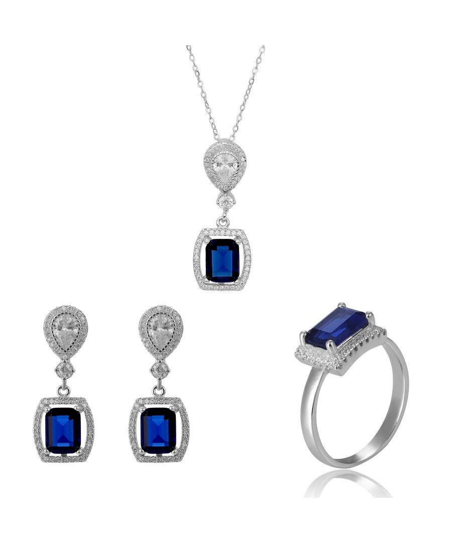 This Orphelia Set: Necklace + Earrings + Ring in Silver is made of the highest quality allergy free 925 Sterling Silver. The Orphelia 'Enora' Women's 925 Sterling Silver Set: Necklace + Earrings + Ring - Silver SET-7426/SA comes delivered in a beautiful gift box and has a two year warranty - the perfect gift to spoil yourself or a loved one.