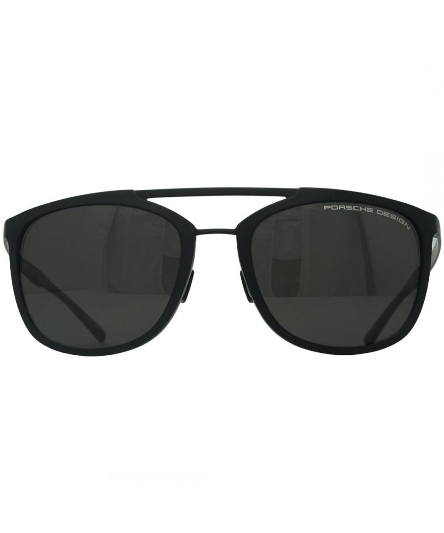 Porsche Design P8671 E Black Sunglasses. Lens Width = 55mm. Nose Bridge Width = 20mm. Arm Length = 140mm. Sunglasses, Sunglasses Case, Cleaning Cloth and Care Instructions all Included. 100% Protection Against UVA & UVB Sunlight and Conform to British Standard EN 1836:2005
