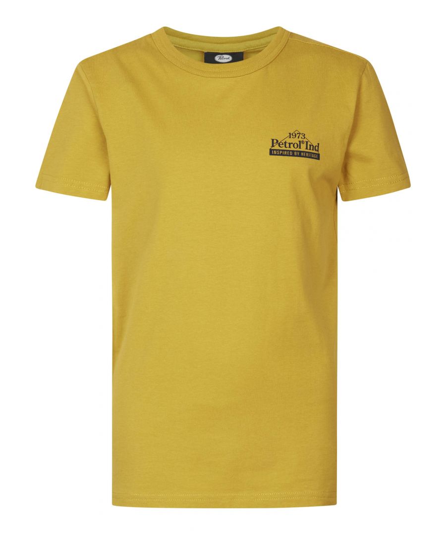 Petrol Industries - Jongens Logo T-Shirt Meares - Geel