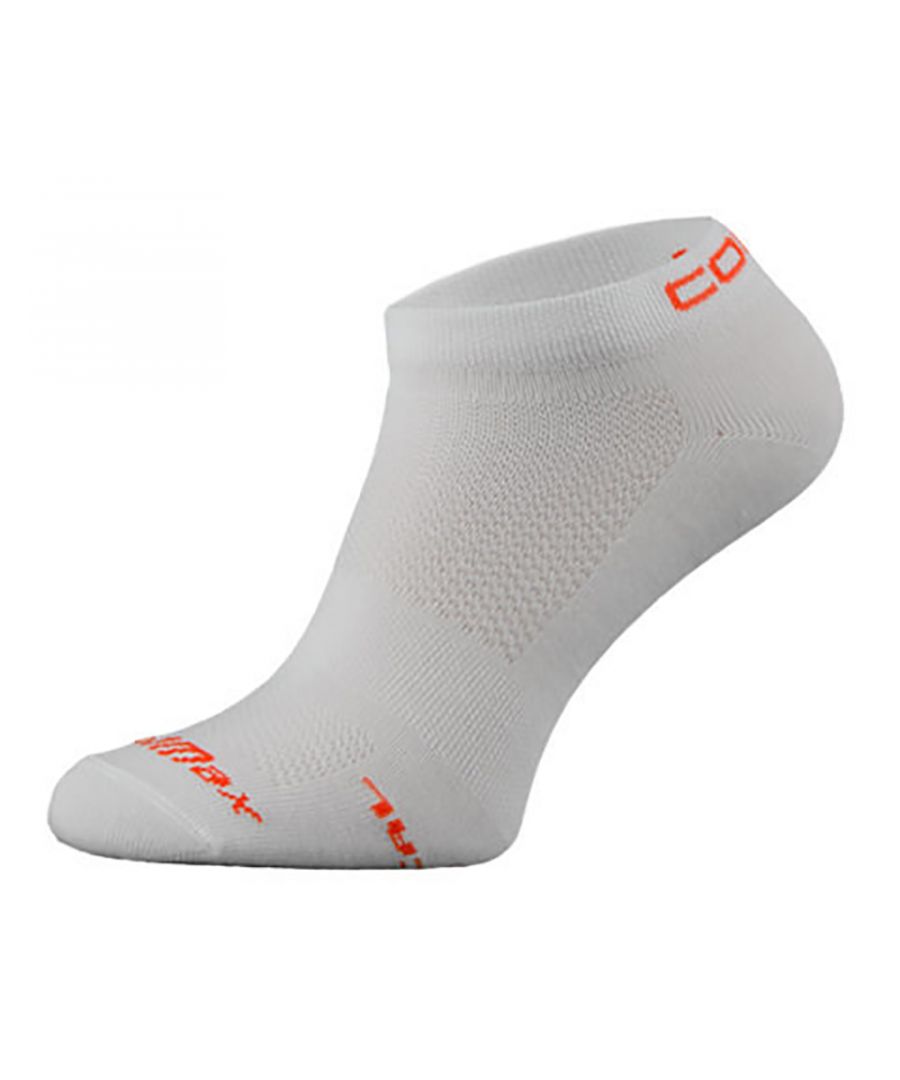 Comodo 1 Pack Ultra Coolmax Running SocksComodo have been providing high-quality socks for men and women since 1996. They sell a range of socks for hiking, cycling, hunting, skiing, and other outdoor events.These ankle length socks are ideal footwear if you're heading to the gym or a jog around the block. Made from technology advanced yarn, these socks wick moisture and sweat away.They also feature an upper mesh layer for further ventilation. These Coolmax fiber socks provide a high level of comfort with the pleasant feeling of dryness and breathability.These socks are suitable for both, men and women, in sizes 3-11 UK. They are made from 70% Coolmax Polyester, 25% Polyamide, 5% Elastane. They are machine washable at 30. Extra Product Details  - Sizes 3-11 UK - 1 Pair - Running socks - Coolmax Socks - Machine Washable - Trainer Socks - Unisex