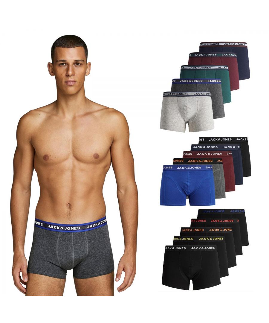 Image for Men's 5 Pack Jack & Jones Boxer Shorts, Underwear, Multipack Trunks