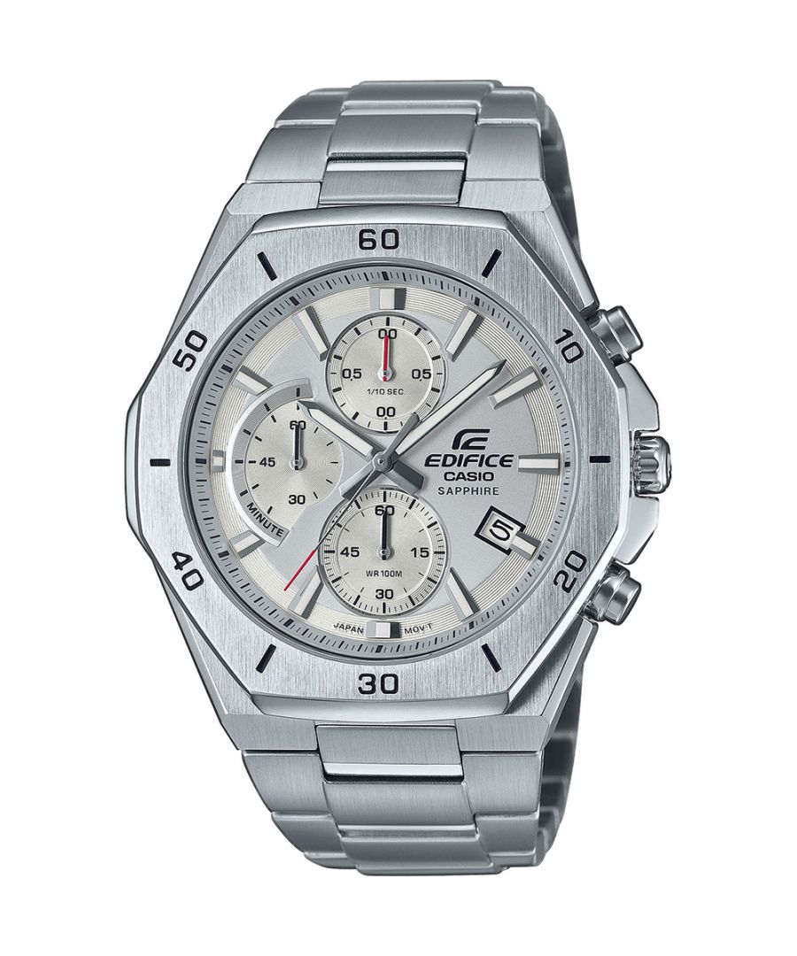 casio edifice mens silver watch efb-680d-7avuef stainless steel - one size