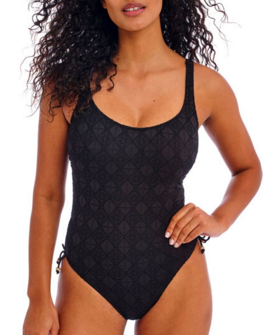 Freya Womens Nomad Nights Underwired Swimsuit - Black Polyamide - Size 38F