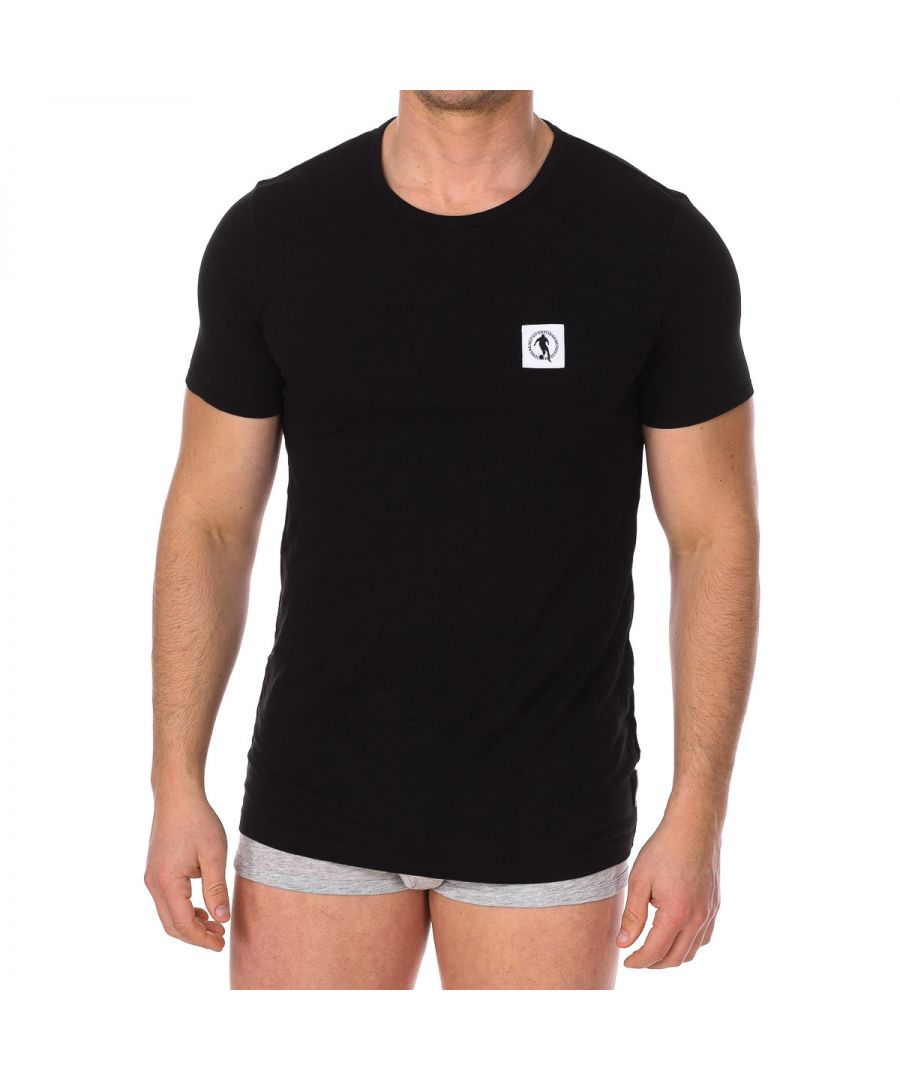 Bikkembergs Mens Pack 2 Fashion Pupino T-shirts - Black Cotton - Size Small