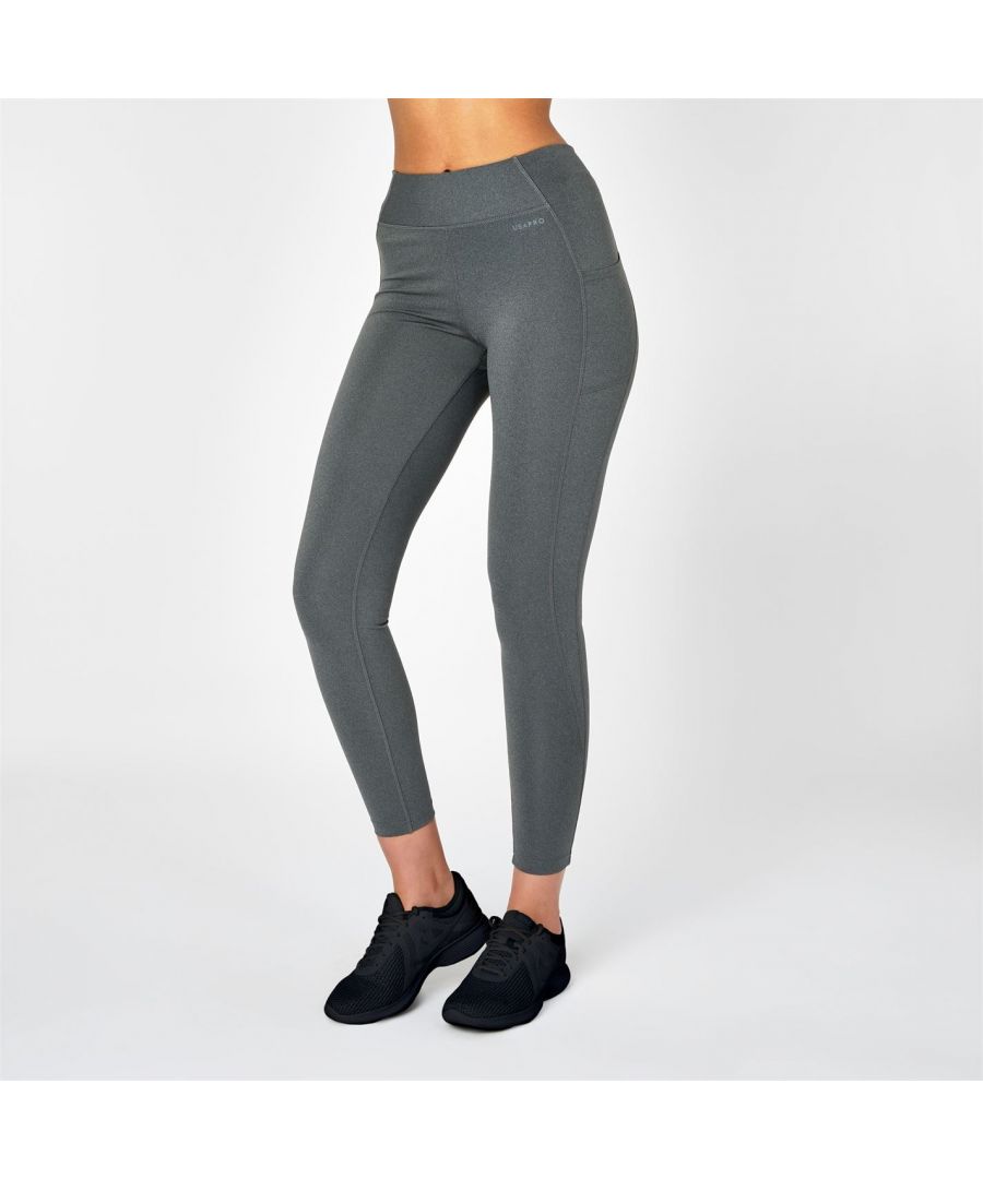 Its time to hit refresh on your athletic wardrobe with our all over sports leggings. Designed in opaque fabric that also wicks sweat away and keeps you dry. The USA Pro all purpose leggings are tailored specifically for a comfortable fit thanks to their elasticated waistband and stretch fit design. This piece is finished with branding for that iconic touch. > Sweat wicking > Pro-dry > Squat proof > Mid rise > 78% Polyester and 22% Elastane > Machine washable > Fit Type: Skinny Fit > Rise: Mid Rise > Length: Full Length > Fabric: Polyester > Fastenings: Elasticated Waist > Cuffs: Open Hem > Lining: Unlined > Pockets: No Pockets > Care Instructions: Machine Wash, According To Care Label