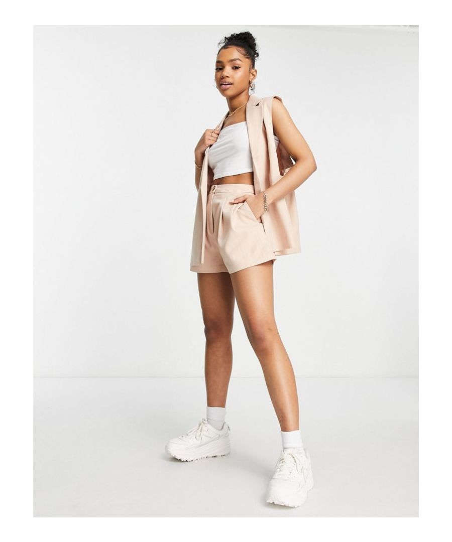 Shorts by Miss Selfridge Take the short cut High rise Functional pockets Longline cut Regular fit Sold by Asos