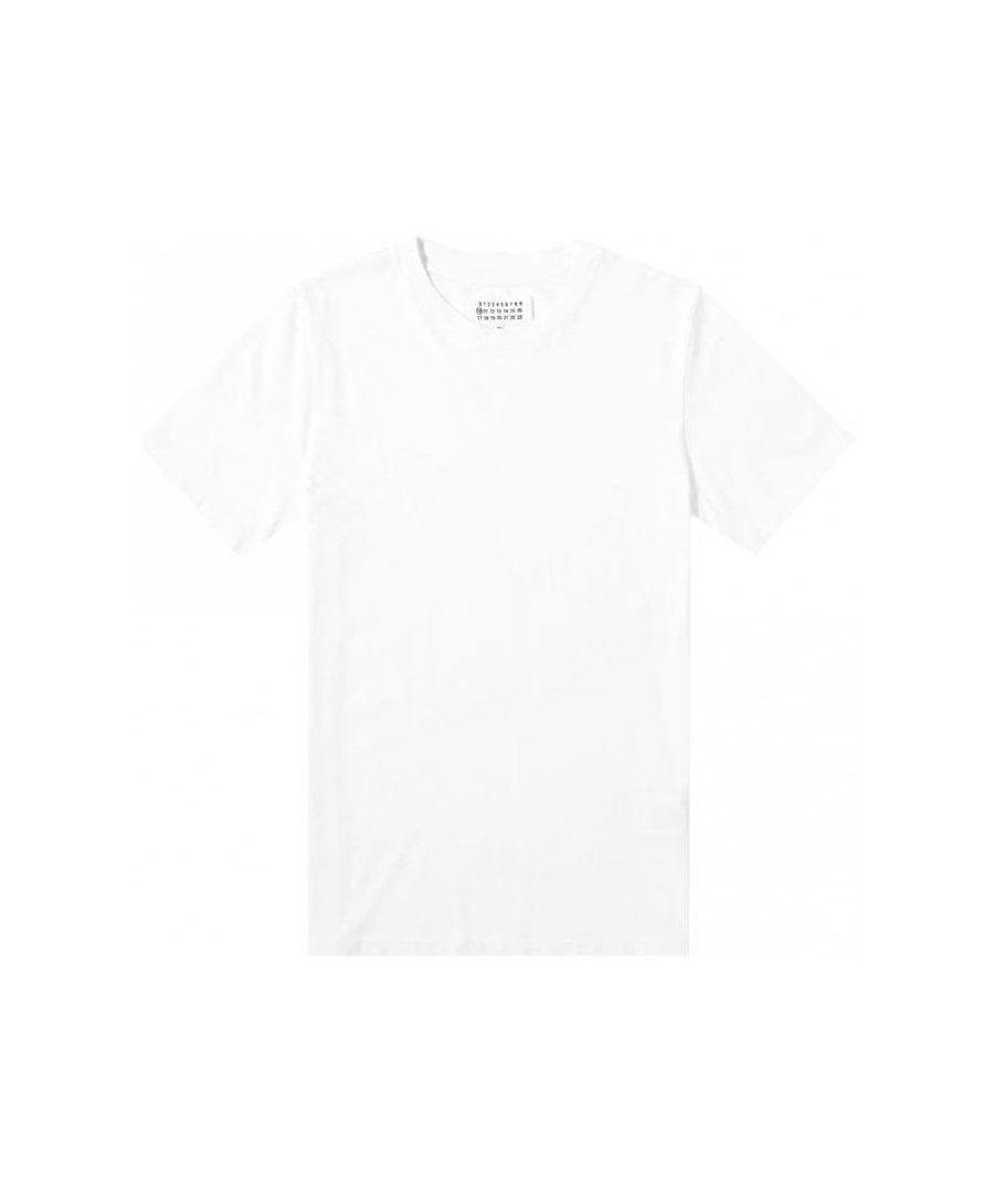 Maison Margiela presents you with this short sleeve t-shirt made from 100% pure cotton and is complete with classic ribbed crew neck collar and labels signature four-stitch branding on the back of the t-shirt.