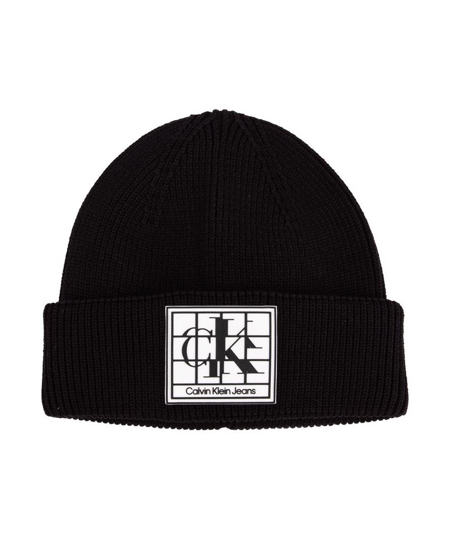 Keep The Cold Wind Off Your Ears With This Soft And Warm Calvin Klein Jeans Designer Beanie Hat. Featuring A One Size Fits All Design In Black, With A Signature Branding And A Turn Up Cuff, Which Helps Keep You Feeling Warm And Looking Stylish On Those Long Walks Through Town And Countryside.